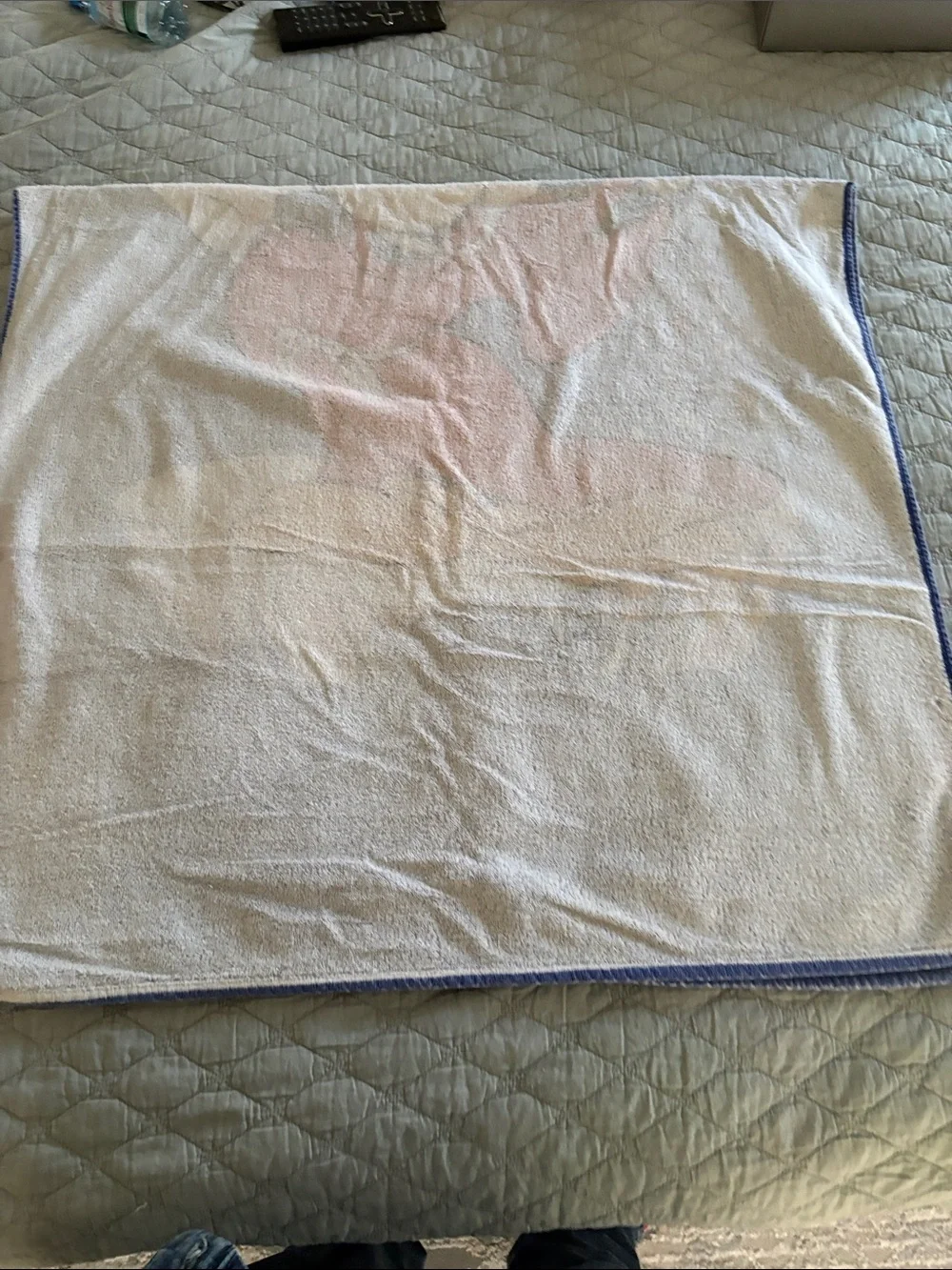 VTG 80s Disney Mickey Mouse Sorcerers Apprentice Beach Towel 100% Cotton Resort